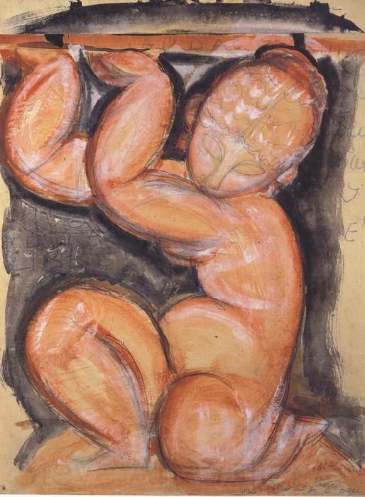 Amedeo Modigliani Caryatid (mk39) France oil painting art